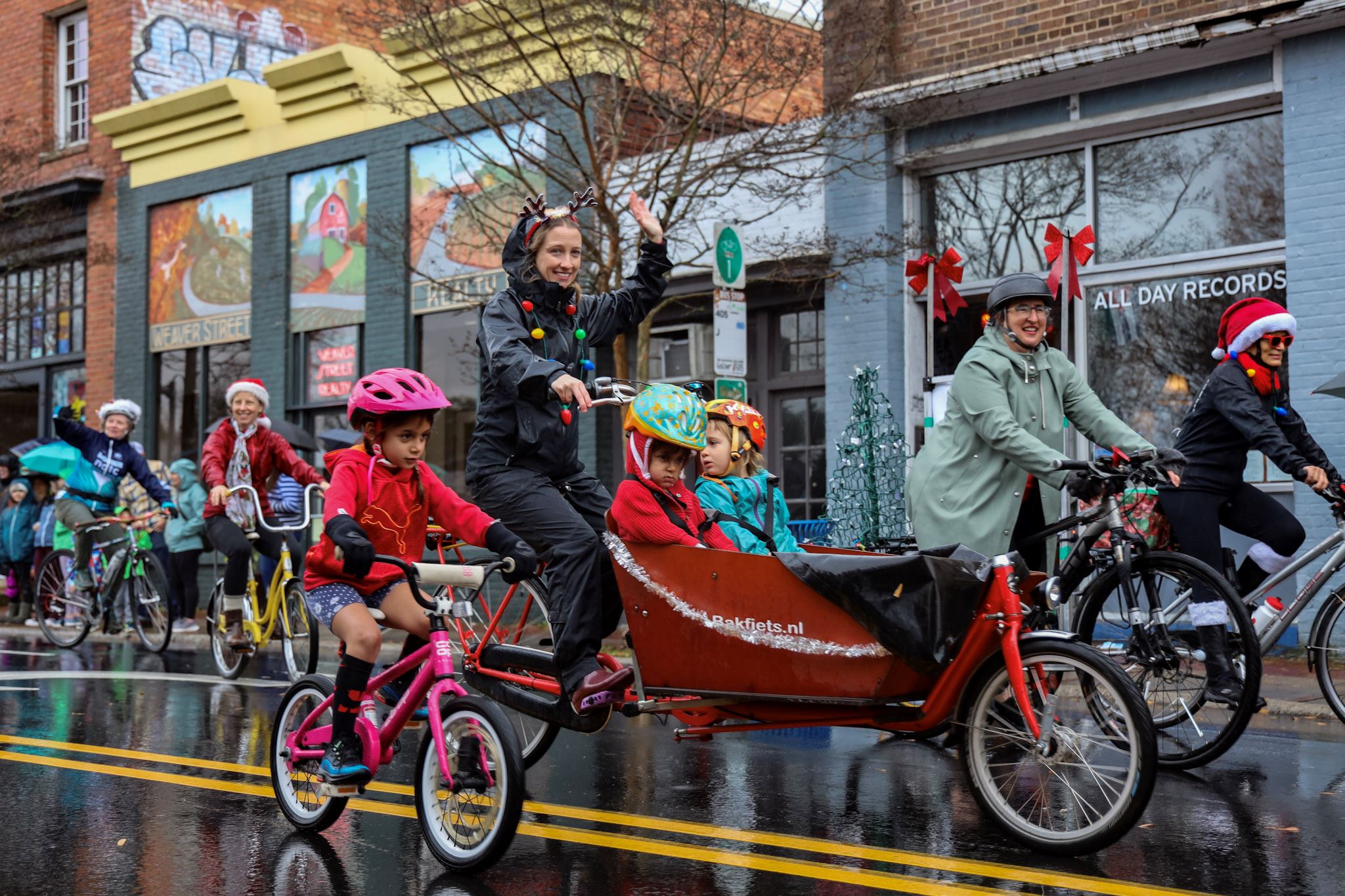 Cyclists at Parade